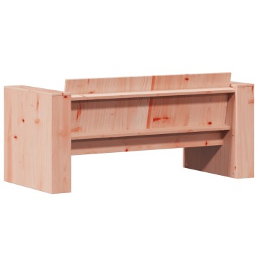 vidaXL Καναπές Κήπου Διθέσιος 134x60x62cm Μασίφ Ξύλο Ψευδοτσούγκας