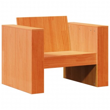 vidaXL Καναπές Κήπου Καφέ Κεριού 79x60x62cm από Μασίφ Ξύλο Πεύκου