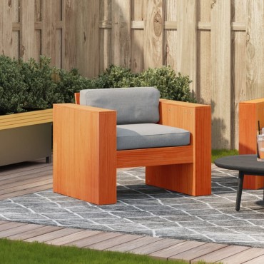 vidaXL Καναπές Κήπου Καφέ Κεριού 79x60x62cm από Μασίφ Ξύλο Πεύκου