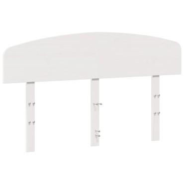 vidaXL Κεφαλάρι Λευκό από Μασίφ Ξύλο Πεύκου 165,5x3,5x81cm 1 τεμ.