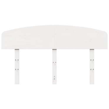vidaXL Κεφαλάρι Λευκό από Μασίφ Ξύλο Πεύκου 165,5x3,5x81cm 1 τεμ.