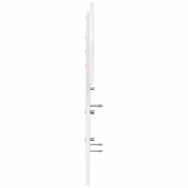 vidaXL Κεφαλάρι Λευκό από Μασίφ Ξύλο Πεύκου 165,5x3,5x81cm 1 τεμ.