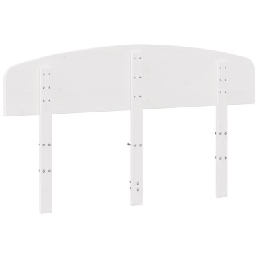 vidaXL Κεφαλάρι Λευκό από Μασίφ Ξύλο Πεύκου 165,5x3,5x81cm 1 τεμ.