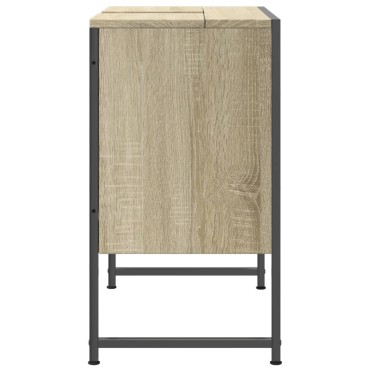 vidaXL Ντουλάπι Νιπτήρα Μπάνιου Sonoma Δρυς 60x33x60cm Επεξ. Ξύλο 1 τεμ.