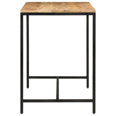 vidaXL Τραπεζαρία 110x55x75cm Μασίφ Ακατέργαστο Ξύλο Μάνγκο/Σίδηρο 1 τεμ.