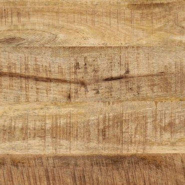 vidaXL Τραπεζαρία 110x55x75cm Μασίφ Ακατέργαστο Ξύλο Μάνγκο/Σίδηρο 1 τεμ.