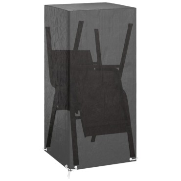 vidaXL Κάλυμμα Καρέκλας Κήπου με 8 Κρίκους 75x70x140cm Πολυαιθυλένιο 1 τεμ.