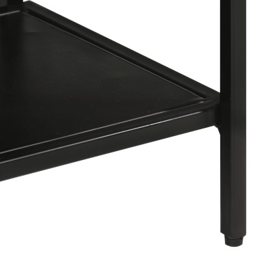 vidaXL Τραπέζι Κονσόλα 110x30x75cm Μασίφ Ακατ. Ξύλο Μάνγκο/Σίδηρο 1 τεμ.