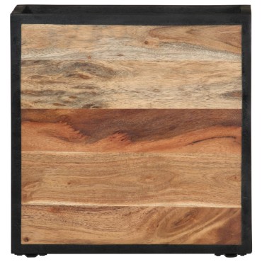 vidaXL Κομοδίνο Επιτοίχιο 35x35x20cm Μασίφ Ξύλο Ακακίας 1 τεμ.