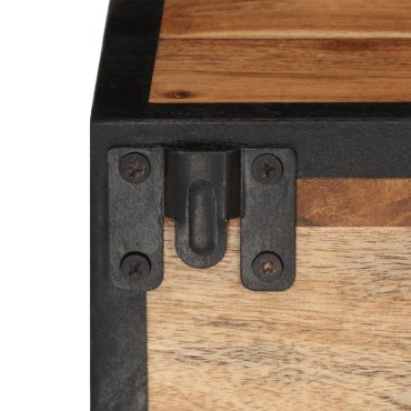 vidaXL Κομοδίνο Επιτοίχιο 35x35x20cm Μασίφ Ξύλο Ακακίας 1 τεμ.