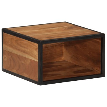 vidaXL Κομοδίνο Επιτοίχιο 35x35x20cm Μασίφ Ξύλο Ακακίας 1 τεμ.