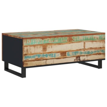 vidaXL Τραπεζάκι Σαλονιού 100x54x40cm Μασίφ Ανακυκλ. Ξύλο & Επεξ. Ξύλο 1 τεμ.