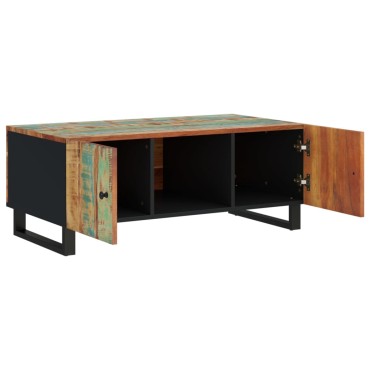 vidaXL Τραπεζάκι Σαλονιού 100x54x40cm Μασίφ Ανακυκλ. Ξύλο & Επεξ. Ξύλο 1 τεμ.