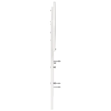 vidaXL Κεφαλάρι Λευκό από Μασίφ Ξύλο Πεύκου 205,5x3,5x81cm 1 τεμ.