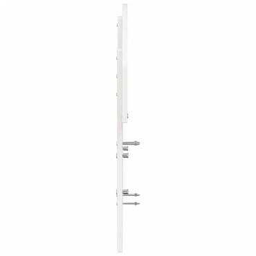 vidaXL Κεφαλάρι Λευκό από Μασίφ Ξύλο Πεύκου 125,5x3,5x81cm 1 τεμ.