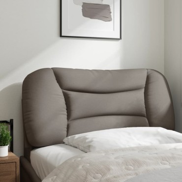 vidaXL Μαξιλάρι για Κεφαλάρι Taupe Υφασμάτινο 100x15x48cm 1 τεμ.