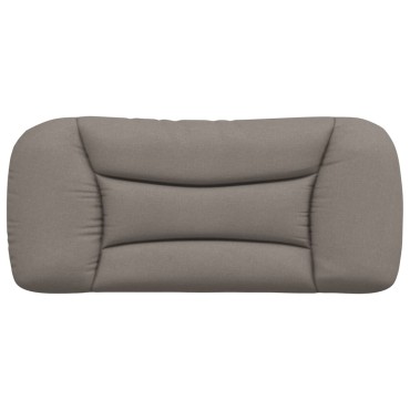 vidaXL Μαξιλάρι για Κεφαλάρι Taupe Υφασμάτινο 100x15x48cm 1 τεμ.