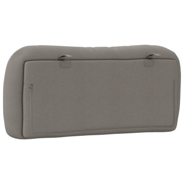 vidaXL Μαξιλάρι για Κεφαλάρι Taupe Υφασμάτινο 100x15x48cm 1 τεμ.