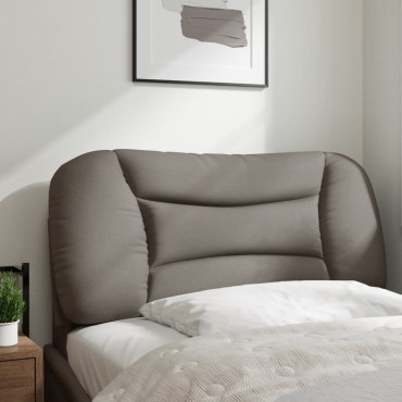 vidaXL Μαξιλάρι για Κεφαλάρι Taupe Υφασμάτινο 90x15x48cm 1 τεμ.