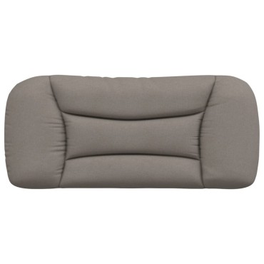 vidaXL Μαξιλάρι για Κεφαλάρι Taupe Υφασμάτινο 90x15x48cm 1 τεμ.