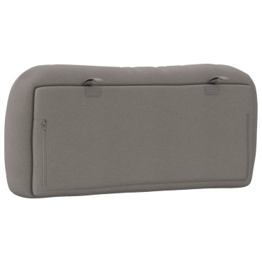 vidaXL Μαξιλάρι για Κεφαλάρι Taupe Υφασμάτινο 90x15x48cm 1 τεμ.