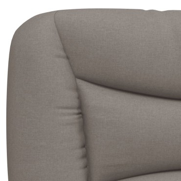 vidaXL Μαξιλάρι για Κεφαλάρι Taupe Υφασμάτινο 90x15x48cm 1 τεμ.