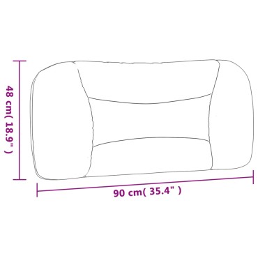 vidaXL Μαξιλάρι για Κεφαλάρι Μπλε Υφασμάτινο 100x15x48cm 1 τεμ.