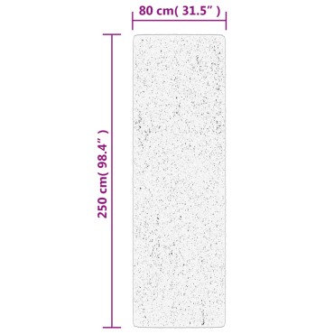 vidaXL Χαλί Shaggy PAMPLONA με Ψηλό Πέλος Μοντέρνο Ανθρακί 80x250cm