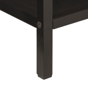 vidaXL Τραπέζι Κονσόλα 100x35x76cm από Μασίφ Ξύλο Μάνγκο/Σίδερο 1 τεμ.