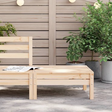 vidaXL Υποπόδιο Κήπου από Μασίφ Ξύλο Πεύκου 63,5x63,5cm 1 τεμ. Γωνιακός