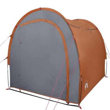 vidaXL Σκηνή Αποθήκευσης Γκρι/Πορτοκαλί 204x183x178 εκ. από Ταφτά 185T