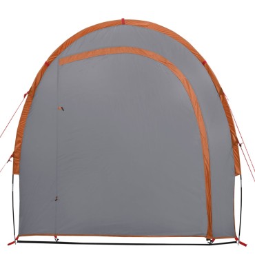 vidaXL Σκηνή Αποθήκευσης Γκρι/Πορτοκαλί 204x183x178 εκ. από Ταφτά 185T