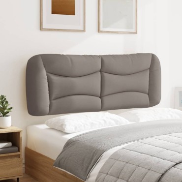 vidaXL Μαξιλάρι για Κεφαλάρι Taupe Υφασμάτινο 130x15x48cm 1 τεμ.
