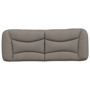 vidaXL Μαξιλάρι για Κεφαλάρι Taupe Υφασμάτινο 130x15x48cm 1 τεμ.