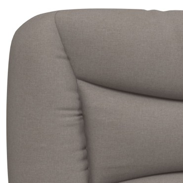 vidaXL Μαξιλάρι για Κεφαλάρι Taupe Υφασμάτινο 130x15x48cm 1 τεμ.