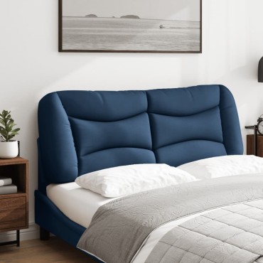 vidaXL Μαξιλάρι για Κεφαλάρι Μπλε Υφασμάτινο 130x15x48cm 1 τεμ.