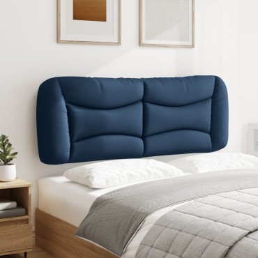vidaXL Μαξιλάρι για Κεφαλάρι Μπλε Υφασμάτινο 130x15x48cm 1 τεμ.