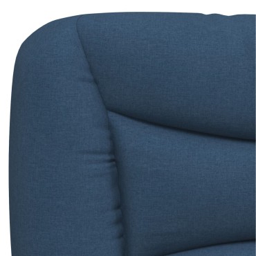 vidaXL Μαξιλάρι για Κεφαλάρι Μπλε Υφασμάτινο 130x15x48cm 1 τεμ.