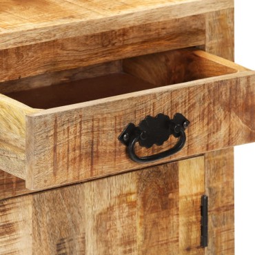 vidaXL Μπουφές 80x30x65cm από Μασίφ Ακατέργαστο Ξύλο Μάνγκο 1 τεμ.