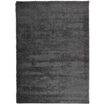 vidaXL Χαλί Shaggy PAMPLONA με Ψηλό Πέλος Μοντέρνο Ανθρακί 240x340cm