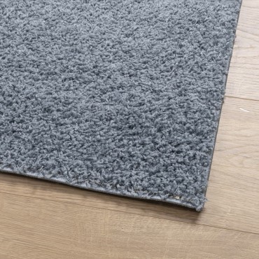 vidaXL Χαλί Shaggy PAMPLONA με Ψηλό Πέλος Μοντέρνο Μπλε 240x240cm
