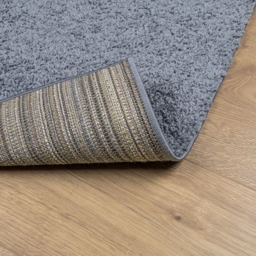 vidaXL Χαλί Shaggy PAMPLONA με Ψηλό Πέλος Μοντέρνο Μπλε 240x240cm