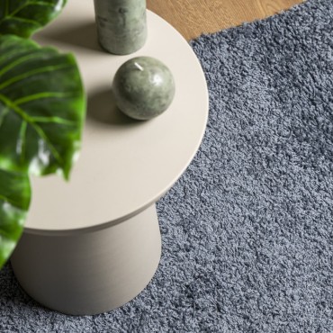 vidaXL Χαλί Shaggy PAMPLONA με Ψηλό Πέλος Μοντέρνο Μπλε 240x240cm