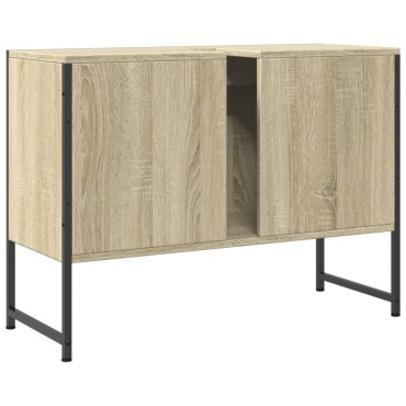vidaXL Ντουλάπι Μπάνιου Νιπτήρα Sonoma Δρυς 80x33x60cm Επεξ. Ξύλο 1 τεμ.