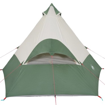 vidaXL Σκηνή Κάμπινγκ Tipi 7 Ατόμων Αδιάβροχη Πράσινη