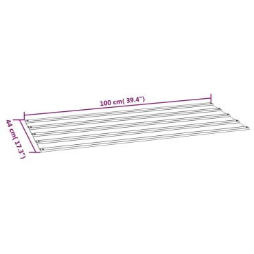 vidaXL Πάνελ Οροφής 36τεμ. Σκουριασμ. 100x44εκ Ατσάλι Σκληρ. στον Αέρα