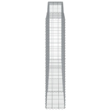 vidaXL Συρματοκιβώτια Τοξωτά 10 τεμ. 400x50x220/240 εκ. Γαλβαν. Σίδερο