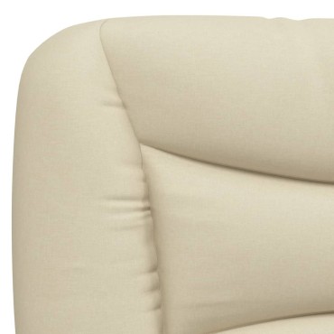 vidaXL Μαξιλάρι για Κεφαλάρι Κρεμ Υφασμάτινο 110x15x48cm 1 τεμ.