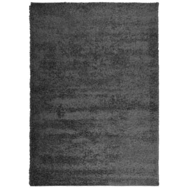 vidaXL Χαλί Shaggy PAMPLONA με Ψηλό Πέλος Μοντέρνο Ανθρακί 120x170cm