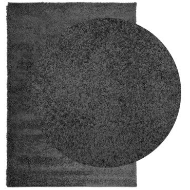 vidaXL Χαλί Shaggy PAMPLONA με Ψηλό Πέλος Μοντέρνο Ανθρακί 120x170cm